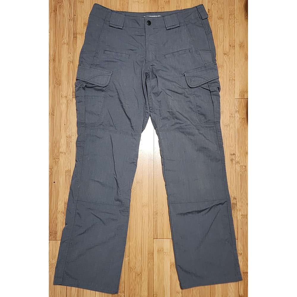 5.11 Tactical Stryke Pants Women Sz 8 Gray Ripstop Cargo Utility Pockets Stretch
